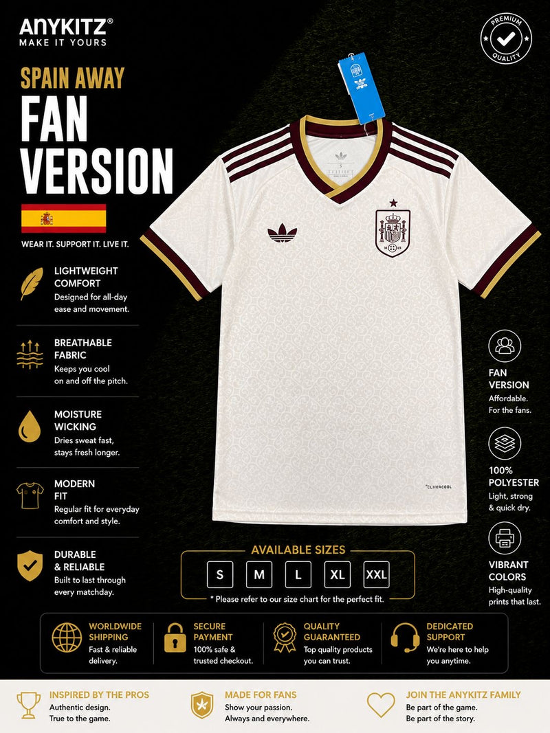 Spain 2026 Away World Cup