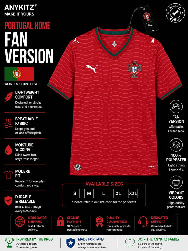 Portugal 2026 Home World Cup