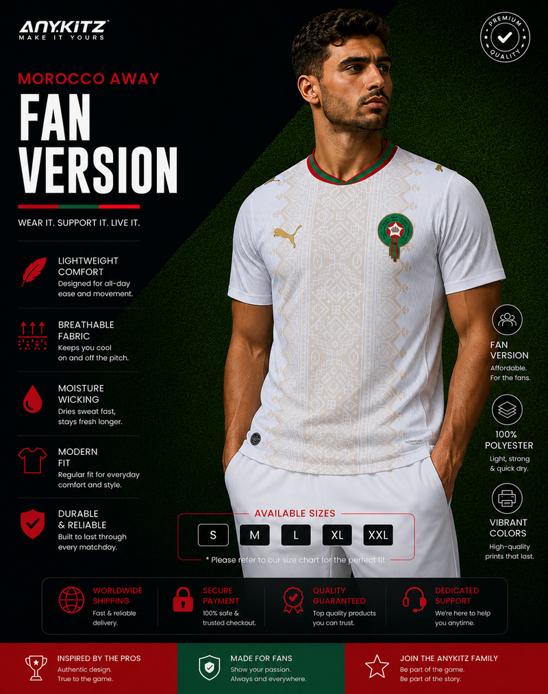 Morocco Away World Cup 2026