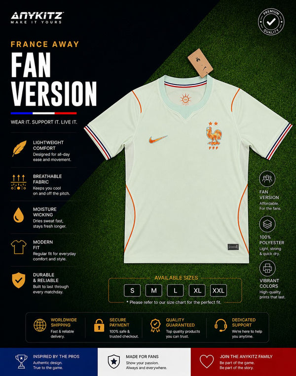 France 2026 Away World Cup