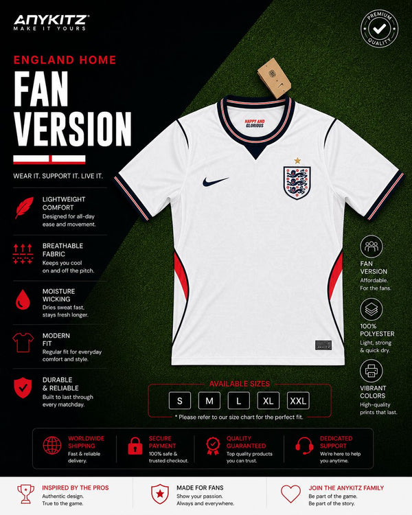 England 2026 Home World Cup